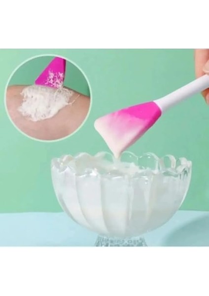Cilt Bakım Fırçası ve Maske Spatulası, Silikon Uçlu Iki Yönlü Cilt Bakım ve Maske Sürme Uygulama Fırça Spatula Set modelleri
