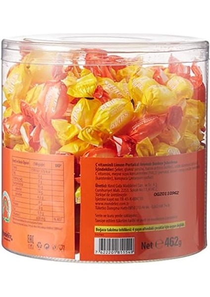 Olips Limon&portakal C Vitaminli Kavanoz Şeker 462 gr fiyatları