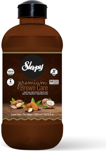 Sleepy Sıvı Sabun Premium Brown Care 1500 ml modelleri