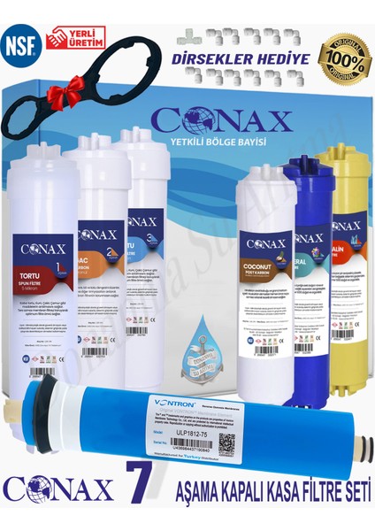 Kapalı Kasa 7'li Filtre Seti Vontron Membran (Tüm Kapalı Kasa Cihazlar Ile Uyumlu)
