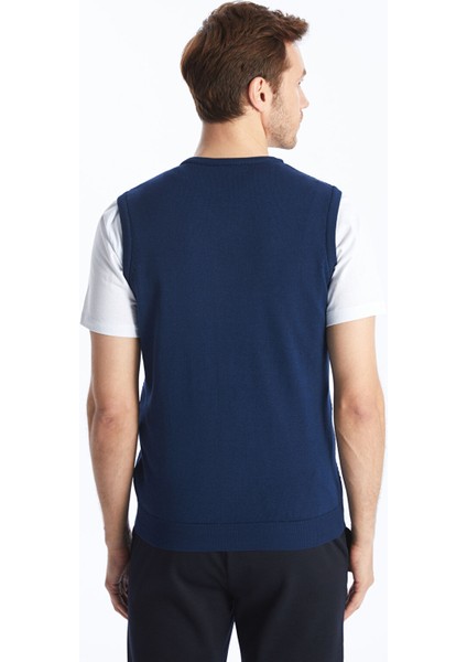 Yeni Sezon Standart Kalıp V Yaka Erkek Triko Süveter indirimleri