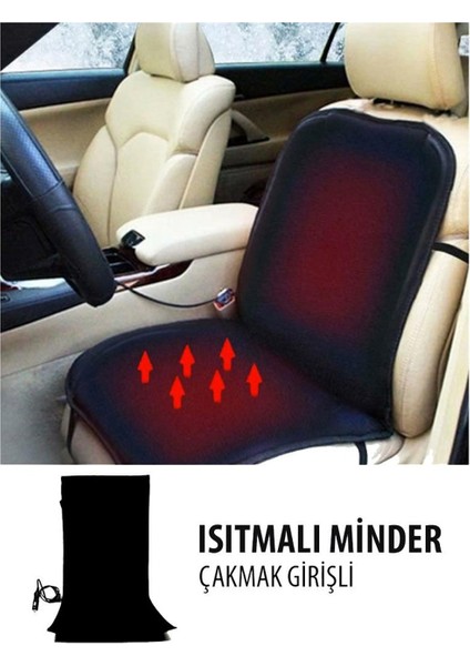 Oto Koltuk Isıtıcısı 12V Çakmaklık Prizli