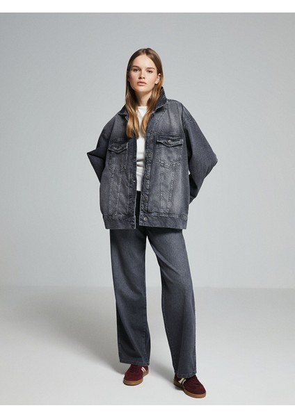 Yeni Sezon Gömlek Yaka Kadın Jean Ceket fiyatları