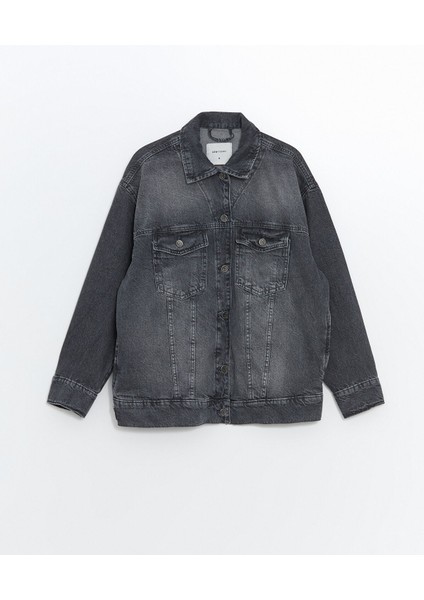 Yeni Sezon Gömlek Yaka Kadın Jean Ceket indirimleri