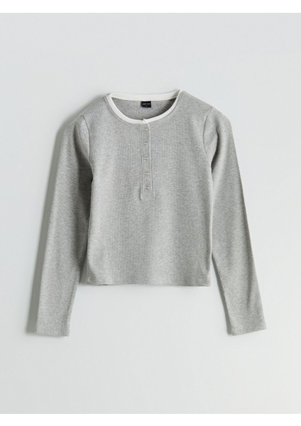 Yeni Sezon Bisiklet Yaka Genç Kız Tişört