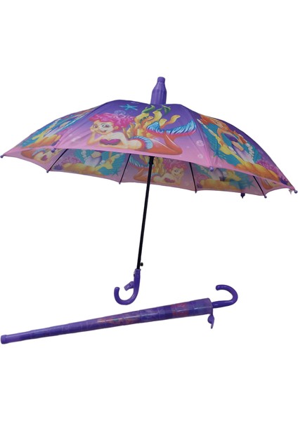 Katlanır Kılıflı Bardaklı Düdüklü Çocuk Şemsiyesi Yağmur Kış Sonbahar (Erkek*kız Çocukları)