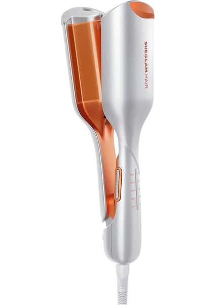 25 mm Bukle Maşası – Plaj Dalgaları, 5 Isı Ayarı, Çift Voltaj