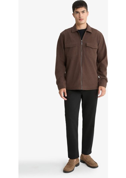 Regular Fit Polo Yaka Fitilli Kadife Gömlek Ceket fiyatları