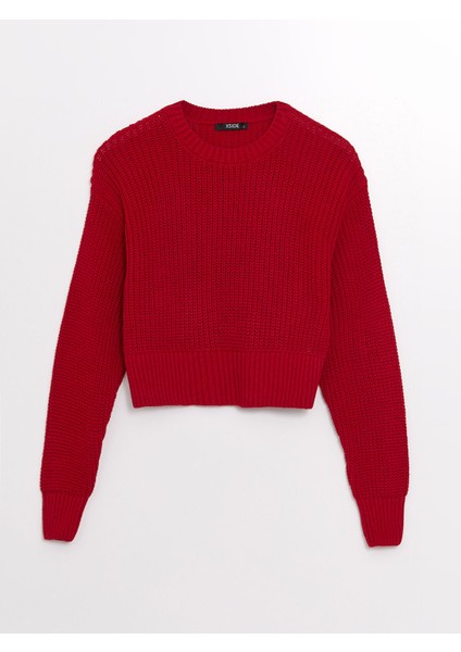 Yeni Sezon Bisiklet Yaka Crop Kadın Triko Kazak indirimleri