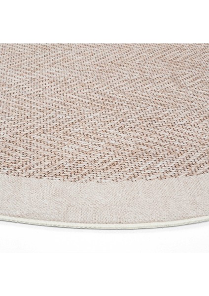 Pratico Bej Yuvarlak Halı Sisal Görünümlü Yumuşak Dijital Baskı Yıkanabilir Kaymaz Mutfak Halısı indirimleri