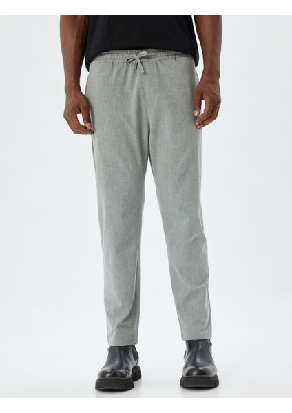 Beli Bağcıklı Pantolon Cep Detaylı Viskon Karışımlı modelleri