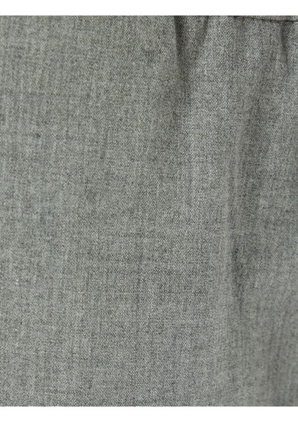 Beli Bağcıklı Pantolon Cep Detaylı Viskon Karışımlı