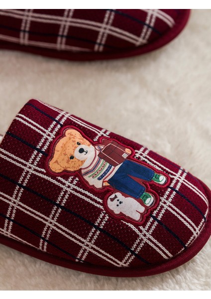 Yeni Sezon Ayıcık Nakışı Kadın Ev Terliği modelleri