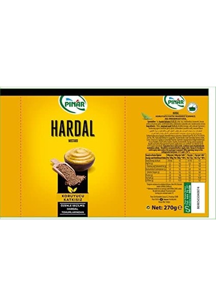Pınar Hardal 270 gr fiyatları