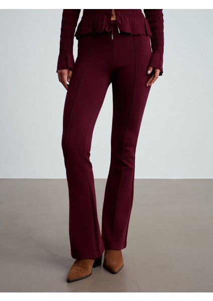 71891 Beli Lastikli Ispanyol Paça Eşofman-Bordo indirimleri