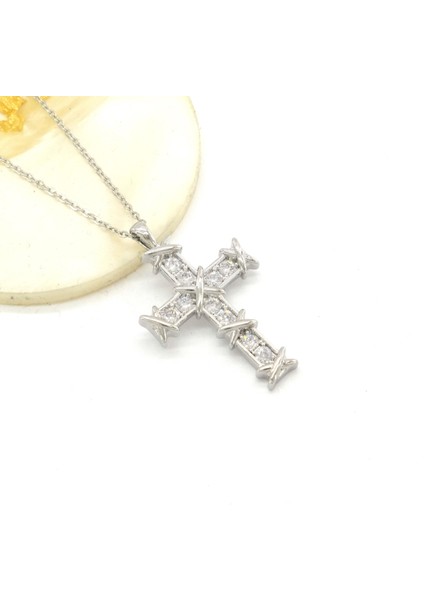 Çelik Kolye - Haç Kolye - Paslanmaz Çelik Kadın Kolye KLY-642 fiyatları