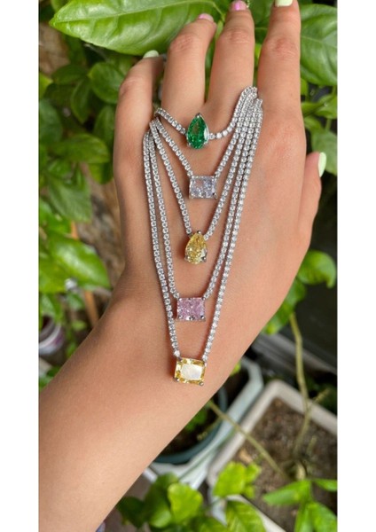 Özel Taş Tasarımlı Su Yolu Kolye modelleri