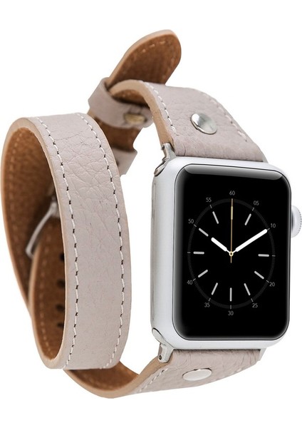 Apple Watch Uyumlu Deri Kordon 38-40-41MM Slim Dtst Erc3