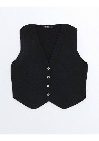 Yeni Sezon V Yaka Kadın Triko Yelek indirimleri