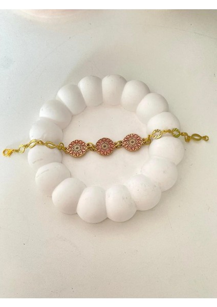 Kırmızı Mineli Pirinç Bileklik modelleri