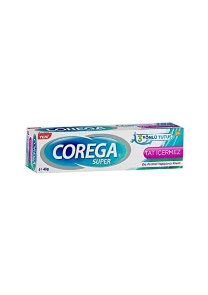 Corega Super Diş Protezi Yapıştırıcı Tat Içermez Krem 40 gr