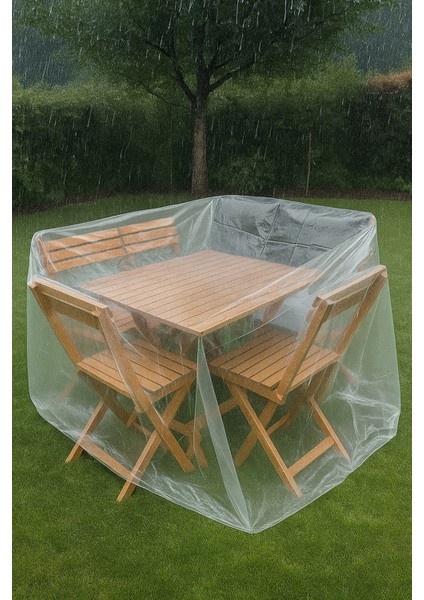 Köşeli Masa Naylonu Bahçe Mobilya Koruma Örtüsü, Masa Takımı Naylonu Su Geçirmez 240X165 cm modelleri