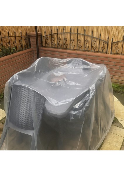 Köşeli Masa Naylonu Bahçe Mobilya Koruma Örtüsü, Masa Takımı Naylonu Su Geçirmez 240X165 cm indirimleri