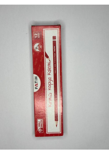 12'li Kırmızı Kursun Kalem