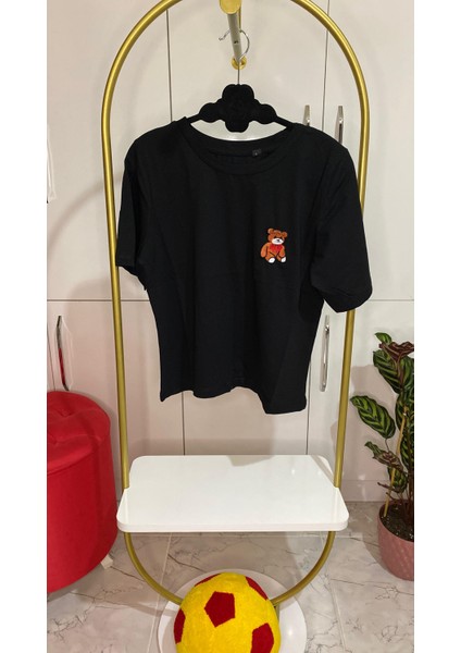 Ayıcıklı Kısa Boy Tişört Kısa Kollu Penye fiyatları