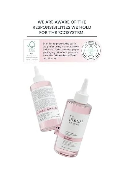 The Purest Solutions Hassas Ciltler Için Arındırıcı ve Aydınlatıcı Pha Pembe Tonik modelleri