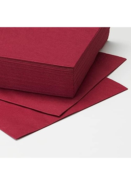 Ikea Fantastısk Kağıt Peçete, 40X40 Cm, Koyu Kırmızı fiyatları