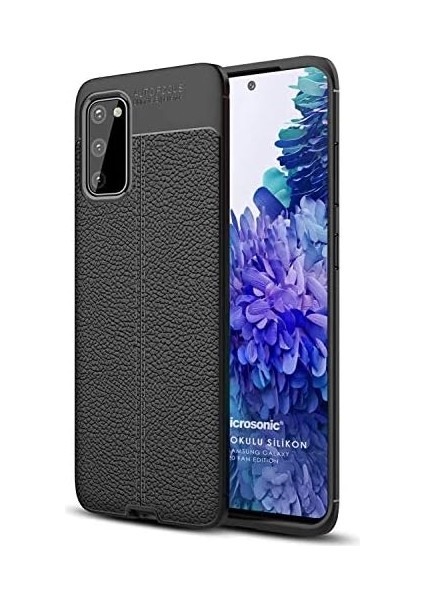 Galaxy S20 Fe Için Kılıf Deri Dokulu Silikon Siyah [galaxy S20 Fe ile Uyumlu Kılıf - Siyah] modelleri
