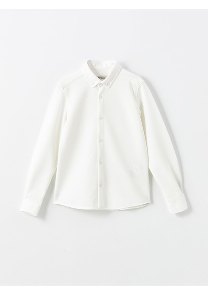Yeni Sezon Uzun Kollu Dokulu Erkek Çocuk Gömlek