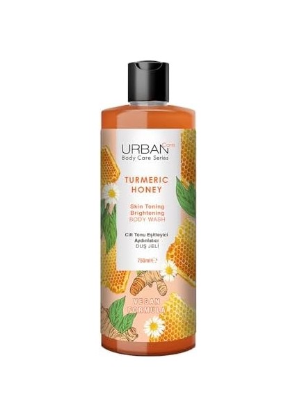 Urban Care Turmeric Honey Cilt Tonu Eşitleyici ve Aydınlatıcı Duş Jeli, 750 ml
