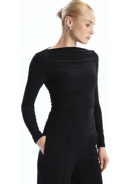 Yeni Sezon Kayık Yaka Kadın Body