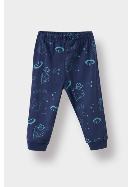 Erkek Bebek Pijama Takımı Uzay Baskılı Uzun Kollu Penye Üst Uzun Alt G4401A525WN fiyatları