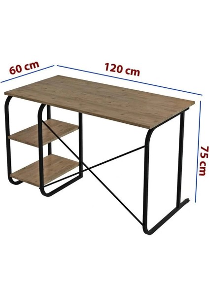Çalışma Masası Metal Bilgisayar Laptop Masası 2 Raflı Ders Çalışma Ofis Masası modelleri