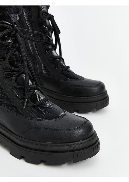 Yeni Sezon Bağcık ve Fermuarlı Kadın Kar Botu modelleri