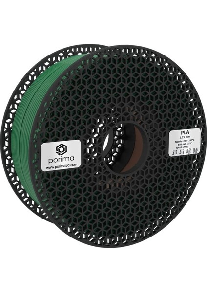 Porima Pla 1.75MM Koyu Yeşil RAL6029 Filament -1kg