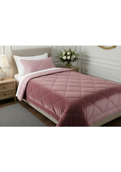 Wellsoft Tek Kişilik Yorgan Gül Kurusu (155X215) indirimleri