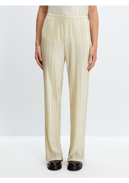 Yeni Sezon Beli Lastikli Dokulu Kadın Pantolon fiyatları