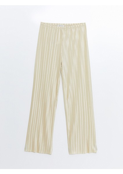 Yeni Sezon Beli Lastikli Dokulu Kadın Pantolon indirimleri