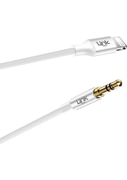 Linktech A587 Iph Lightning - 3.5mm Aux Kablo 1mt Beyaz fiyatları