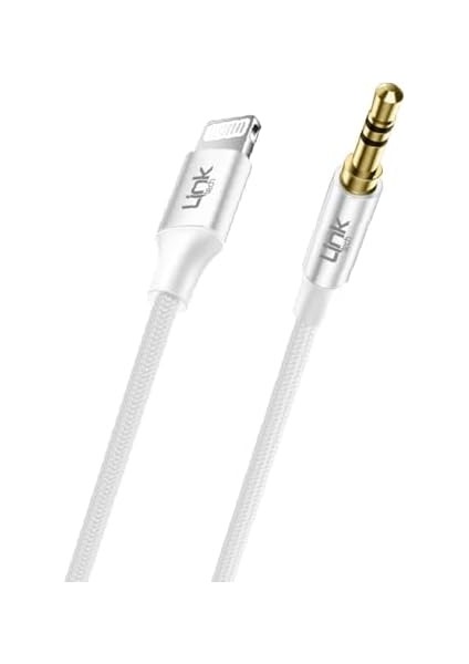 Linktech A587 Iph Lightning - 3.5mm Aux Kablo 1mt Beyaz modelleri