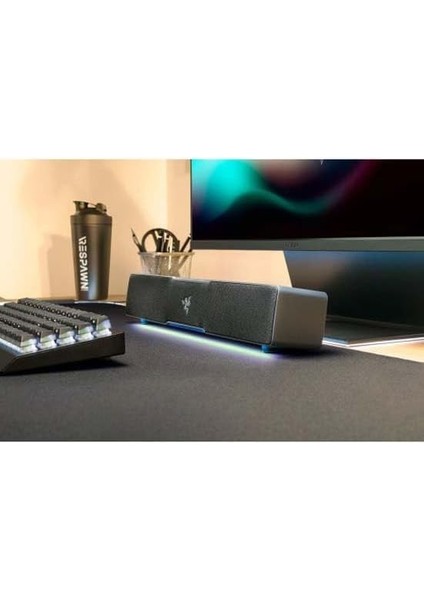 Leviathan V2 x - Pc Oyun &apos;ı (Tam Aralıklı Sürücüler, Kompakt Masaüstü Form Faktörü, USB Tip C Güç ve Ses Dağıtımı, 5.0) Siyah modelleri