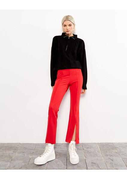 Yeni Sezon Kadın Dar Fit Düz Pantolon