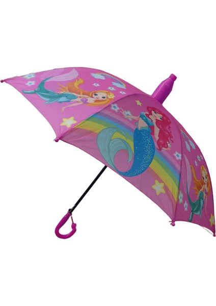 Katlanır Kılıflı Bardaklı Düdüklü Çocuk Şemsiyesi Yağmur Kış Sonbahar (Erkek*kız Çocukları)