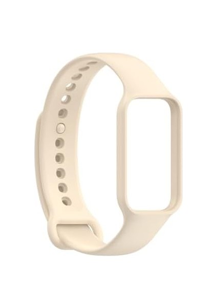 Ile Uyumlu Smart Band 2 Mi Band 8 Uyumlu Silikon Kordon Kayış, Bej modelleri