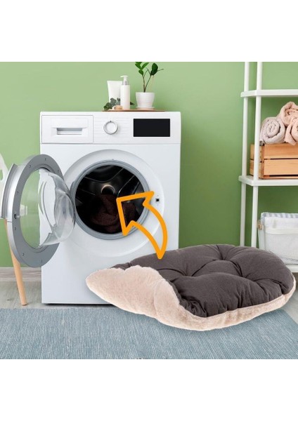 Relax 55 Peluş Kedi ve Mini Irk Köpek Yatağı - Marrone Bej (55CM x 36CM) modelleri