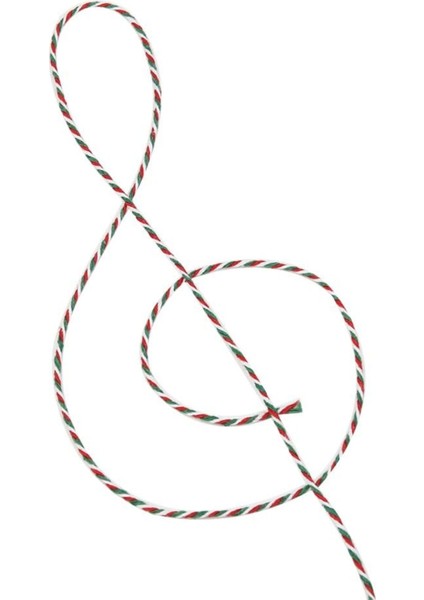 10 Metre Kırmızı-Yeşil-Beyaz Bileklik Ipi Hediye Süsleme Ipi Marteniçka Paket Ipi modelleri